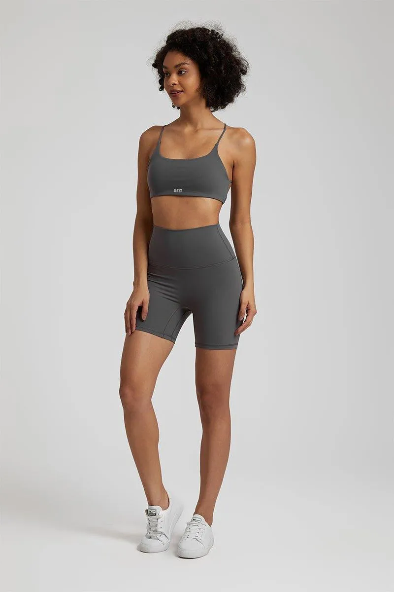 Women's High-Waist Shorts & Four-Strap Vest Set - GFIT 2.0 Activewear