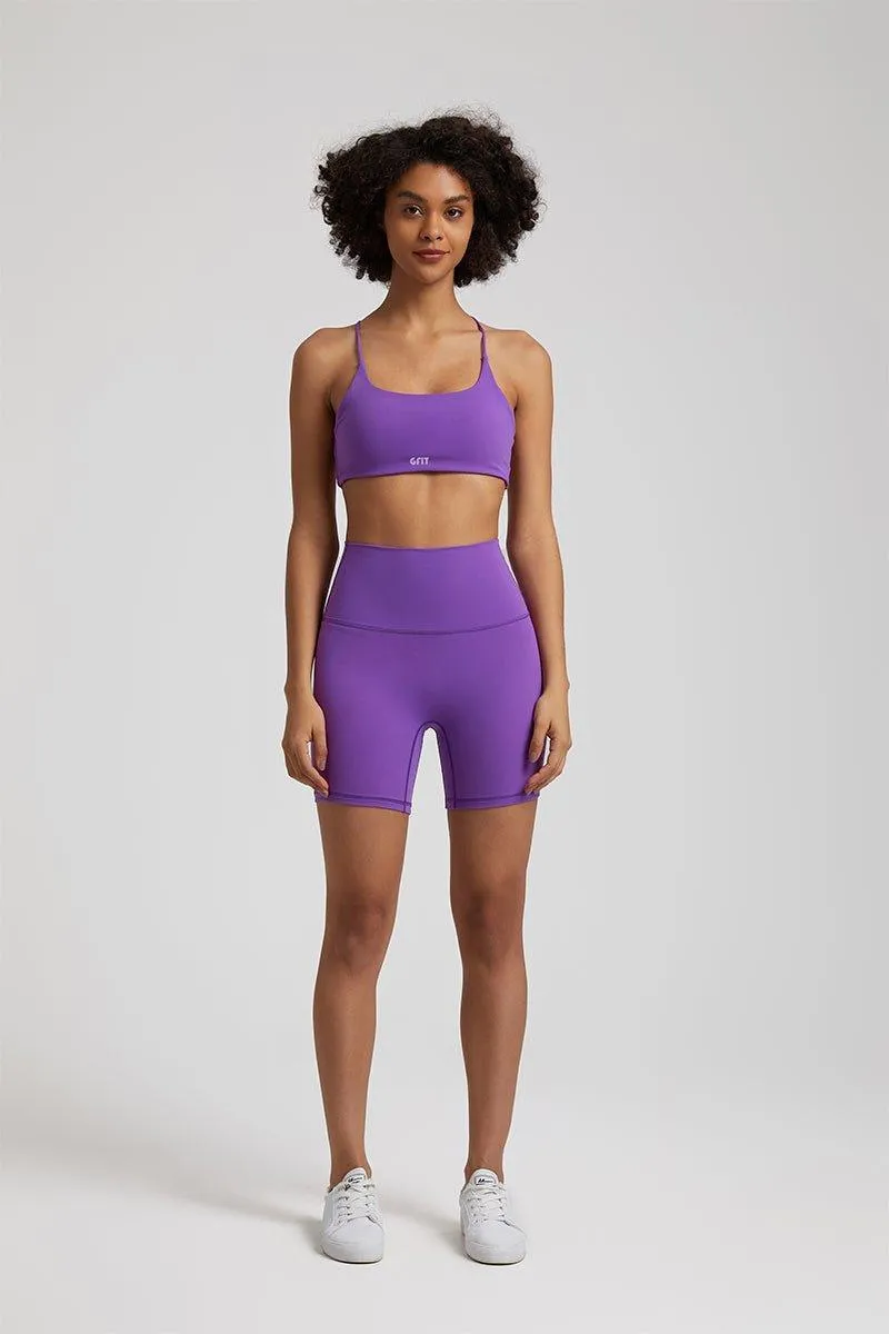 Women's High-Waist Shorts & Four-Strap Vest Set - GFIT 2.0 Activewear