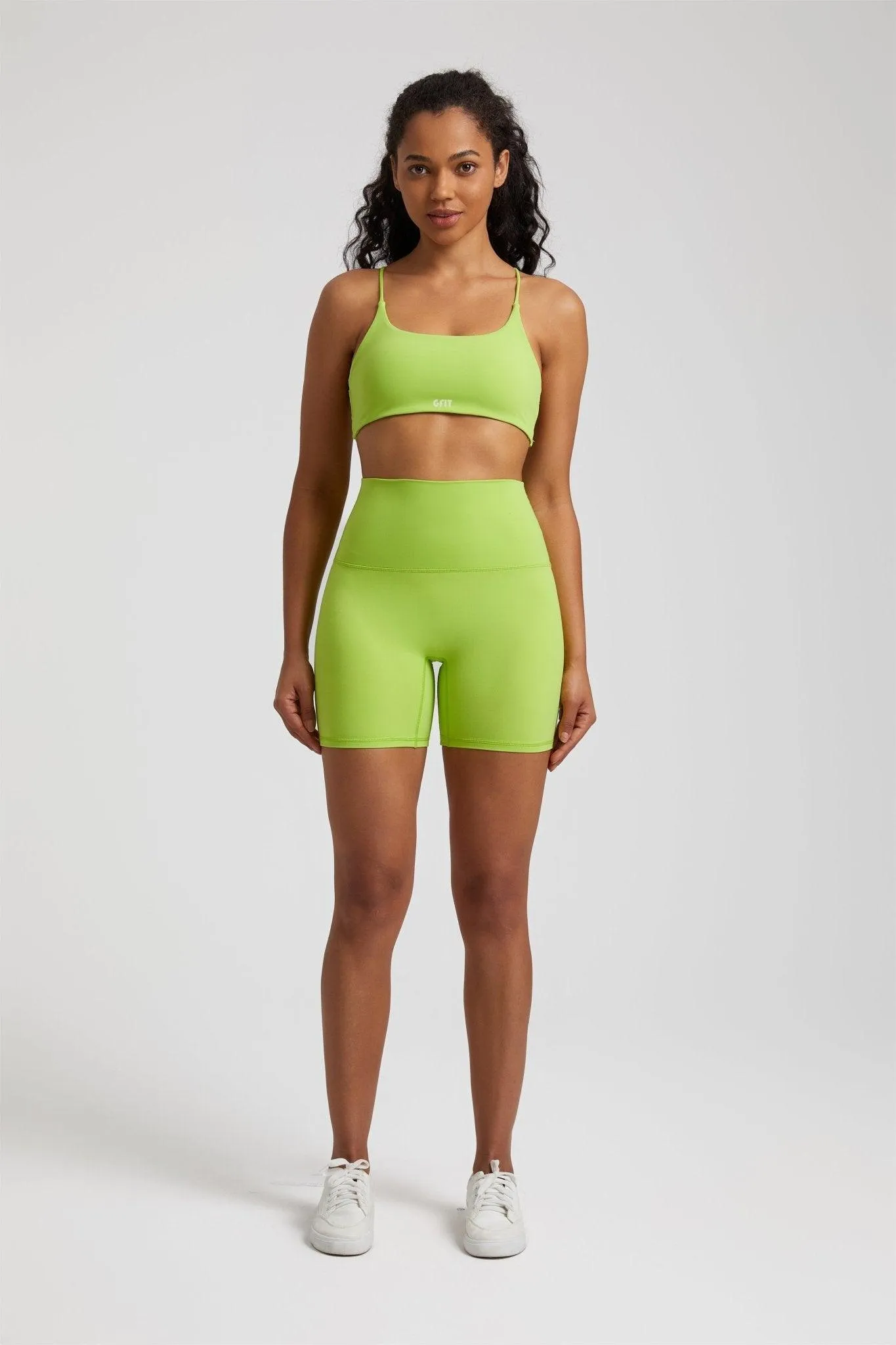 Women's High-Waist Shorts & Four-Strap Vest Set - GFIT 2.0 Activewear