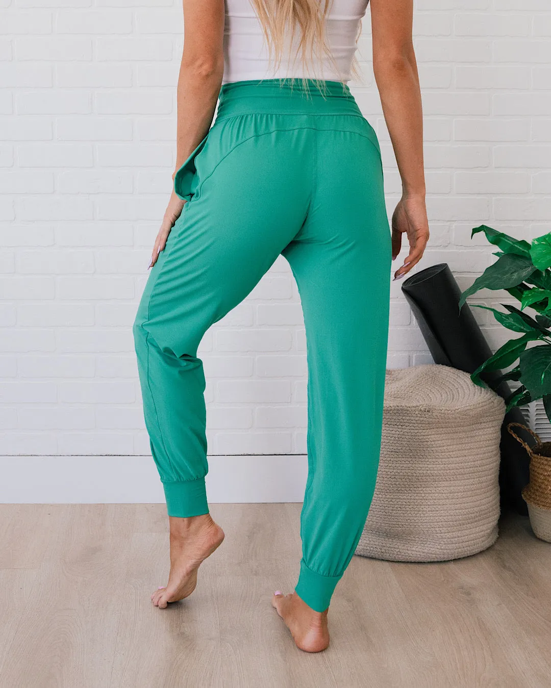 Yoga Joggers - Emerald Green